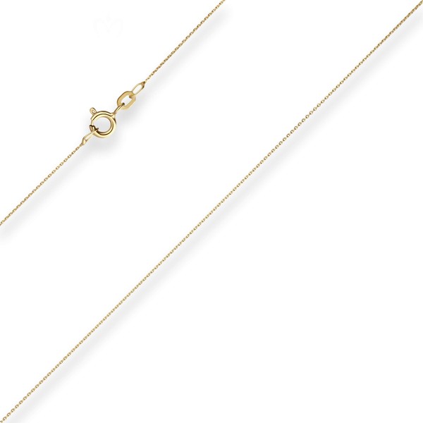 0.8mm Ankerkette flach aus 585 Gelbgold 36cm