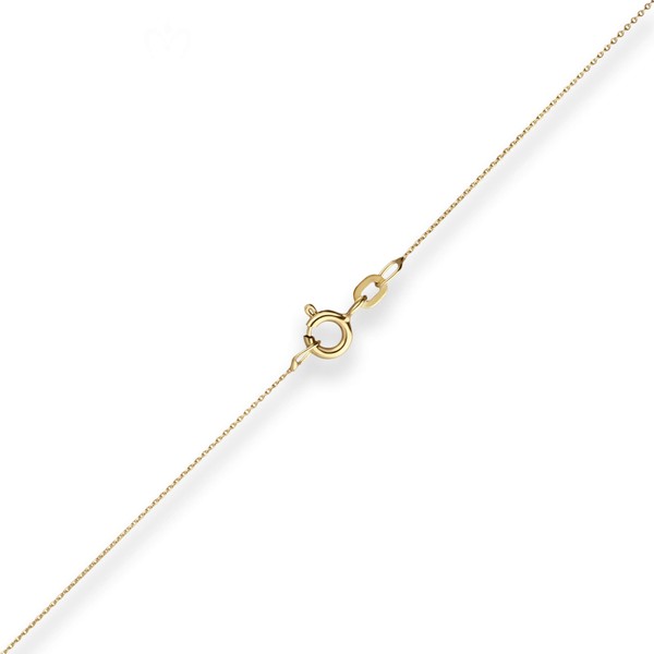 0.8mm Ankerkette flach aus 585 Gelbgold 36cm