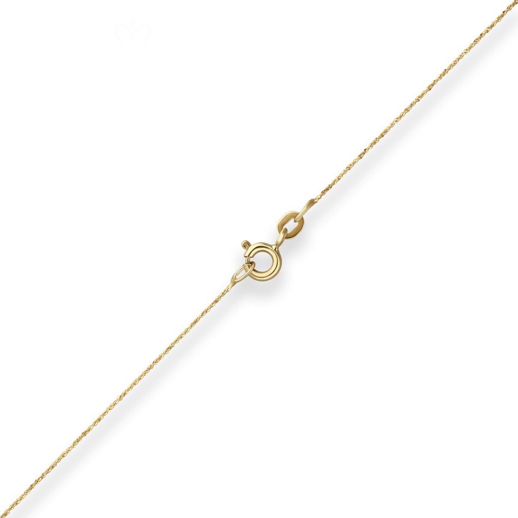 0.7mm Criss-cross-Kette aus 585 Gelbgold 45cm