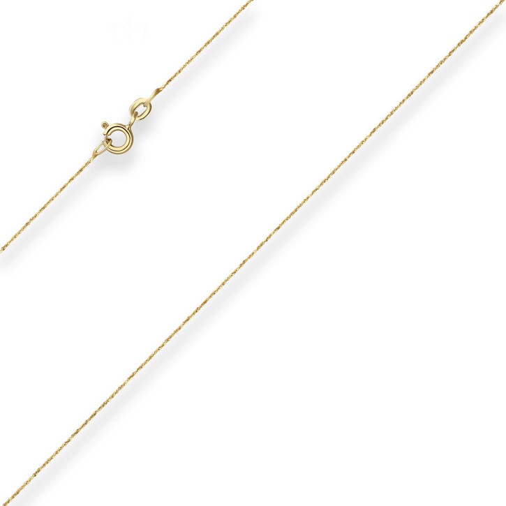 0.7mm Criss-cross-Kette aus 585 Gelbgold 50cm