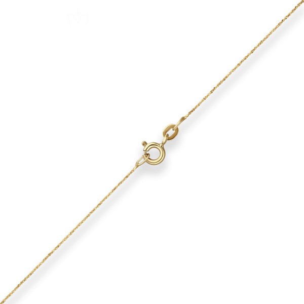 0.7mm Criss-cross-Kette aus 585 Gelbgold 50cm
