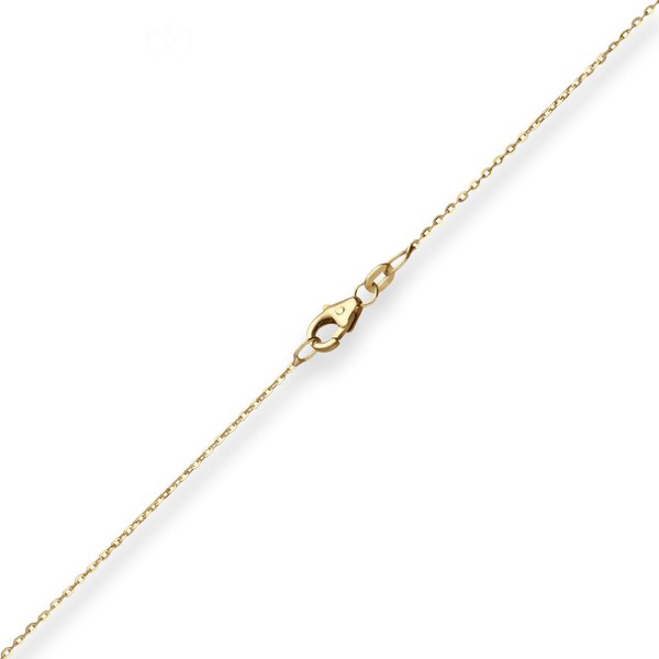 1.1mm Ankerkette flach aus 585 Gelbgold 42cm