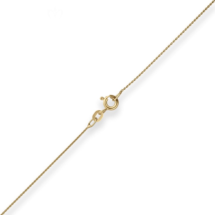 0.8mm Rund-Ankerkette aus 750 Gelbgold 50cm