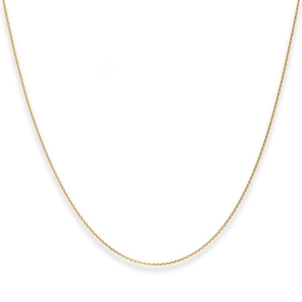 1.1mm Rund-Ankerkette aus 333 Gelbgold 45cm