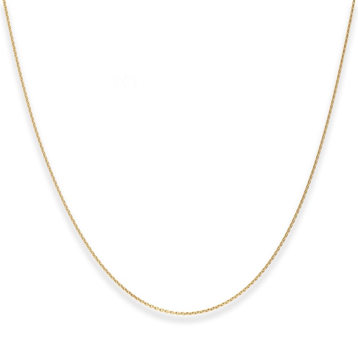1.1mm Rund-Ankerkette aus 333 Gelbgold 50cm