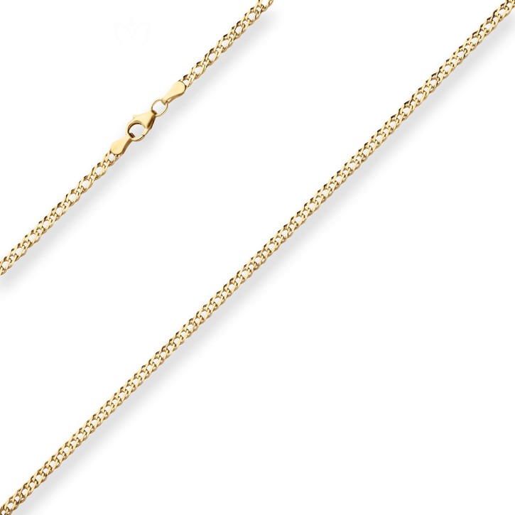 2.9mm Zwillingspanzerkette aus 375 Gelbgold 55cm
