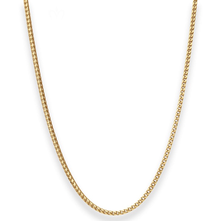 1.5mm Bingokette aus 585 Gelbgold 45cm
