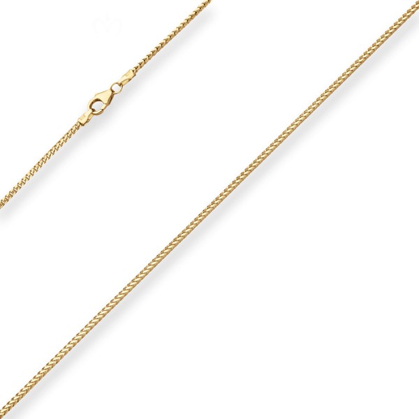 1.5mm Bingokette aus 585 Gelbgold 45cm