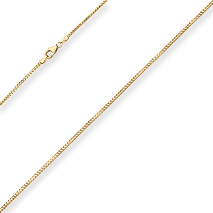 1.5mm Bingokette aus 585 Gelbgold 50cm