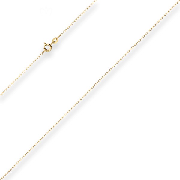 1.1mm Ankerkette flach aus 333 Gelbgold 40cm