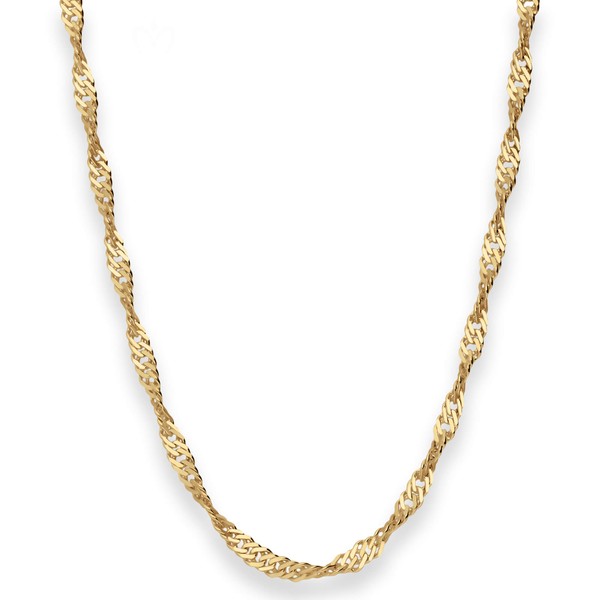 2.9mm Singapurkette aus 333 Gelbgold 50cm