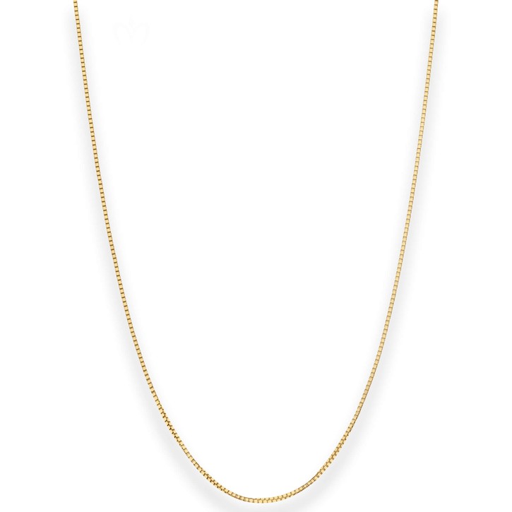 0.7mm Veneziakette aus 375 Gelbgold 36cm