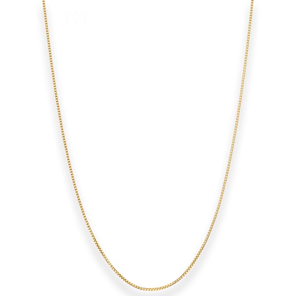 0.7mm Veneziakette aus 375 Gelbgold 55cm