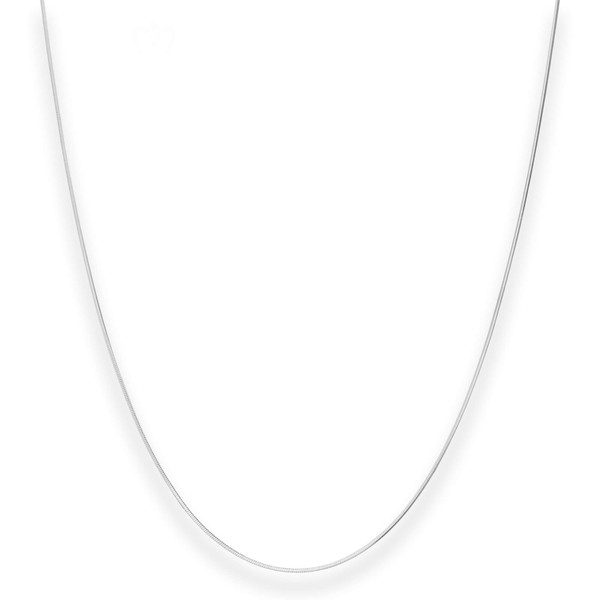 0.8mm Schlangenkette diamantiert aus 925 Silber 45cm
