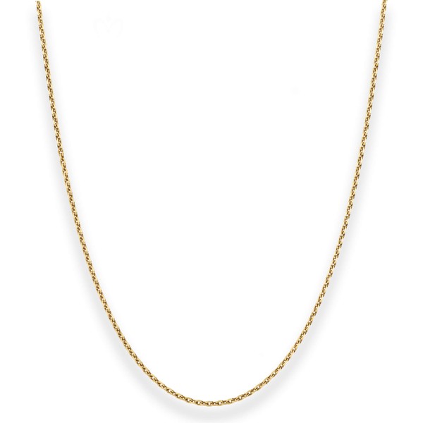 1.7mm Ankerkette diamantiert aus 333 Gelbgold 42cm
