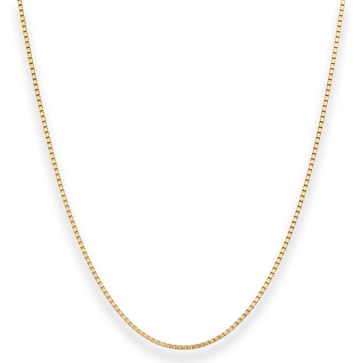 1.2mm Veneziakette aus 333 Gelbgold 42cm mit Zwischenöse