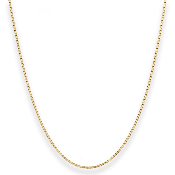 1.2mm Veneziakette aus 333 Gelbgold 42cm mit Zwischenöse