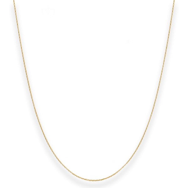 1.1mm Rund-Ankerkette aus 585 Gelbgold 36cm mit Zwischenöse
