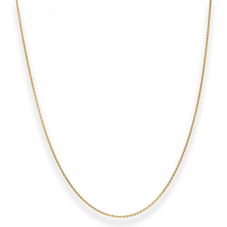1.2mm Ankerkette flach aus 585 Gelbgold 42cm