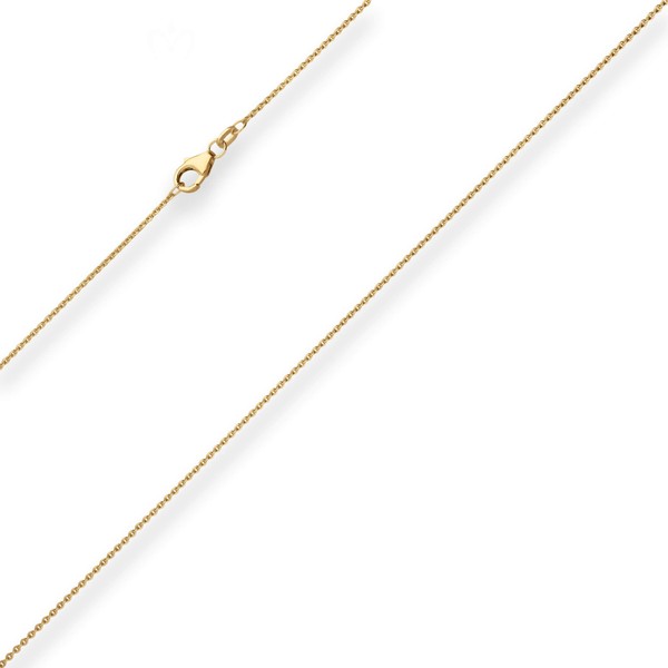 1.2mm Ankerkette flach aus 585 Gelbgold 42cm