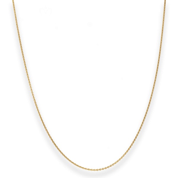 1.2mm Ankerkette flach aus 585 Gelbgold 42cm