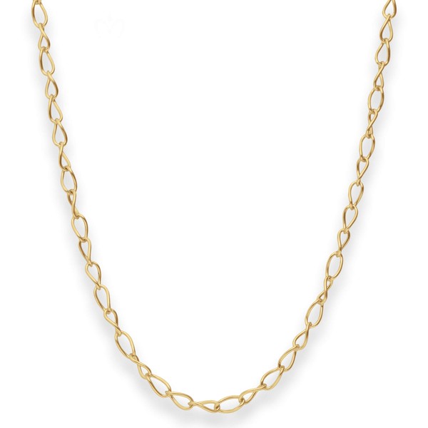3.9mm Ankerkette weit aus 585 Gelbgold 45cm
