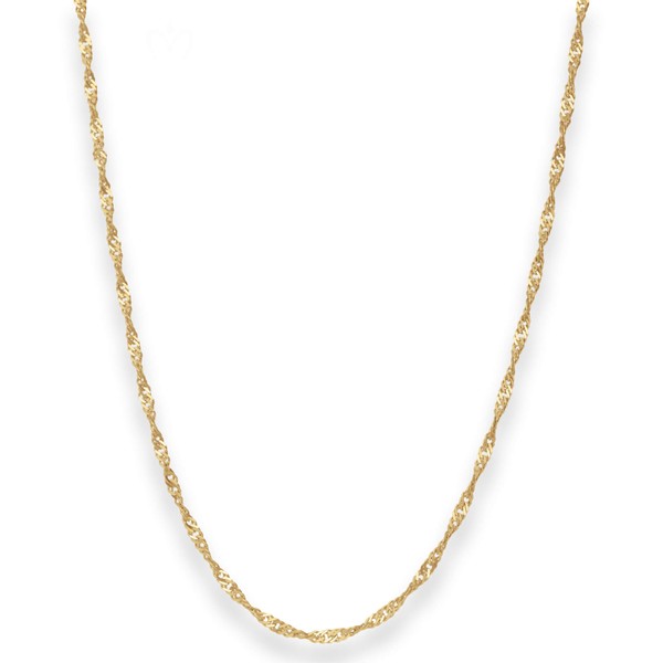 2.4mm Singapurkette aus 585 Gelbgold 50cm