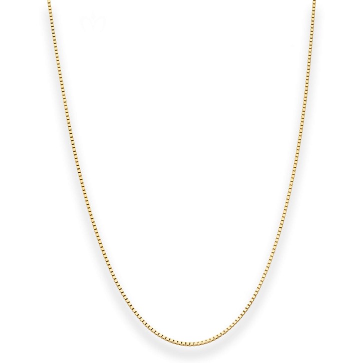 0.8mm Veneziakette aus 585 Gelbgold 45cm mit Zwischenöse