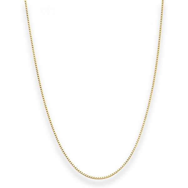 0.8mm Veneziakette aus 585 Gelbgold 45cm mit Zwischenöse