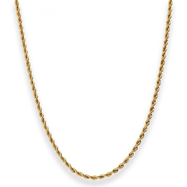2.8mm Kordelkette hohl aus 585 Gelbgold 55cm