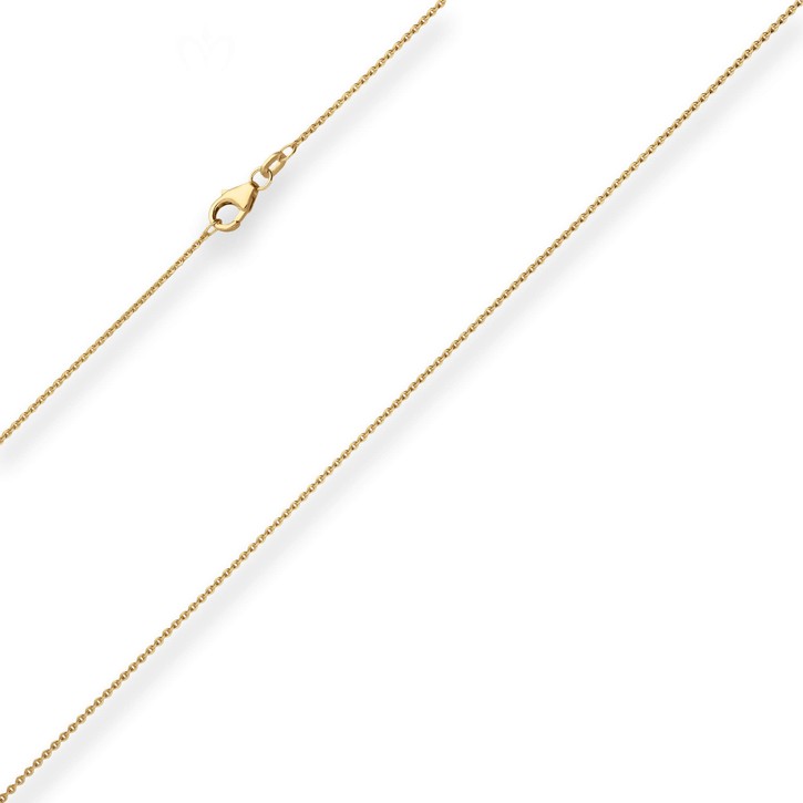1.2mm Ankerkette flach aus 750 Gelbgold 36cm