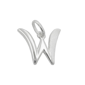 Anhänger Silberanhänger Buchstabe W aus echtem 925 Silber Unisex