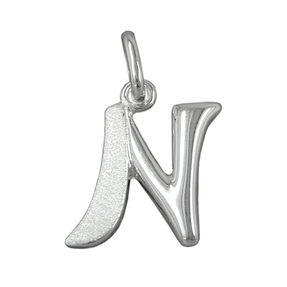 Anhänger Silberanhänger Buchstabe N aus echtem 925 Silber Unisex Anhänger Silberanhänger Buchstabe N aus echtem 925 Silber Unisex