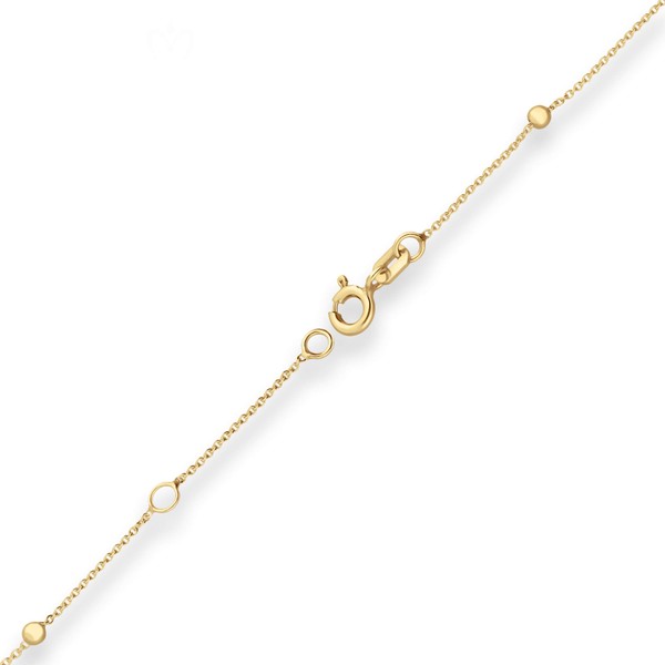 Armband aus 585 Gelbgold 19cm mit Zwischenöse