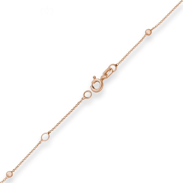 Armband aus 585 Rotgold 19cm mit Zwischenöse