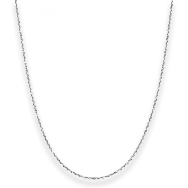 1.7mm Ankerkette diamantiert aus 925 Silber 45cm