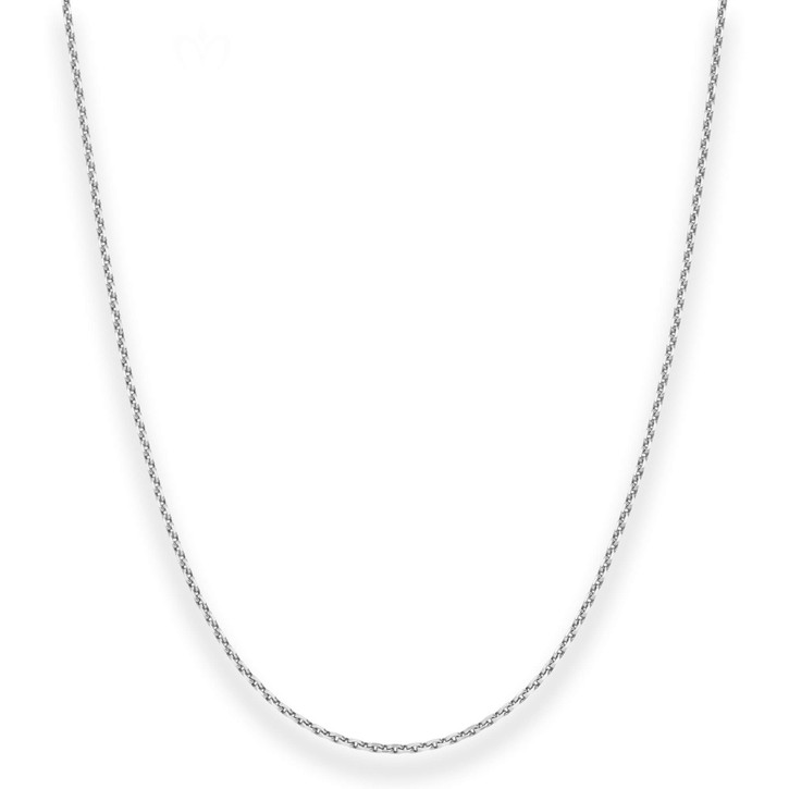 1.7mm Ankerkette diamantiert aus 925 Silber 55cm