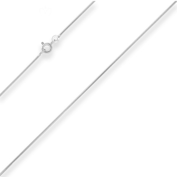 1.1mm Schlangenkette aus 925 Silber 50cm