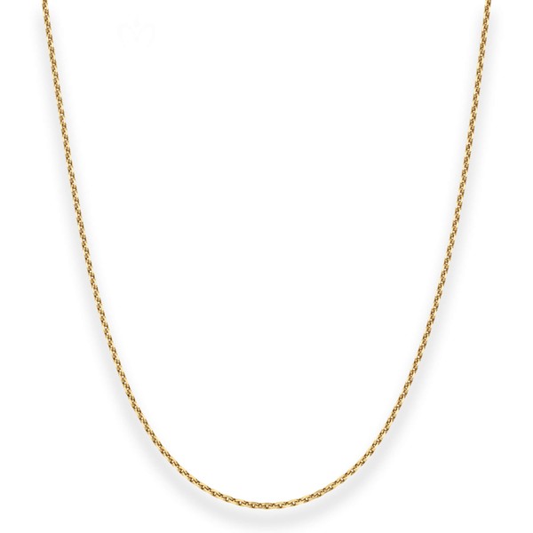 1.7mm Ankerkette diamantiert aus 333 Gelbgold 40cm