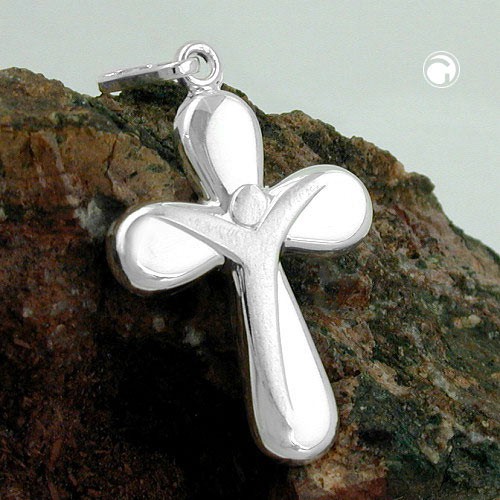 Anhänger Kreuz mit Jesus Kreuzchen 925 Silber
