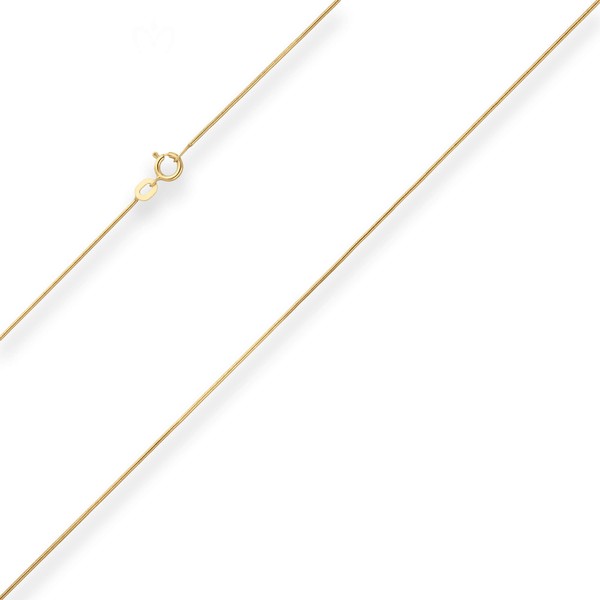 0.8mm Schlangenkette aus 333 Gelbgold 45cm