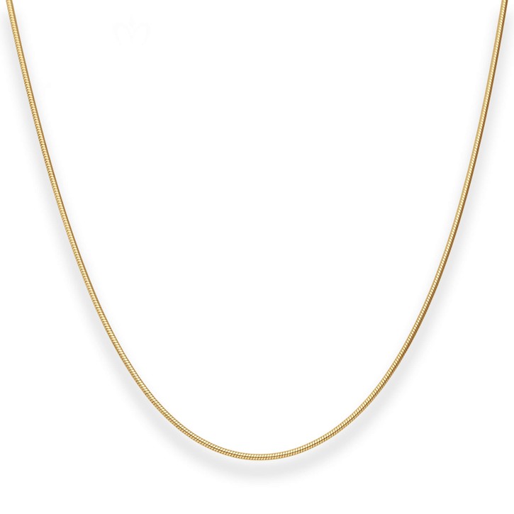 1.1mm Schlangenkette aus 333 Gelbgold 40cm