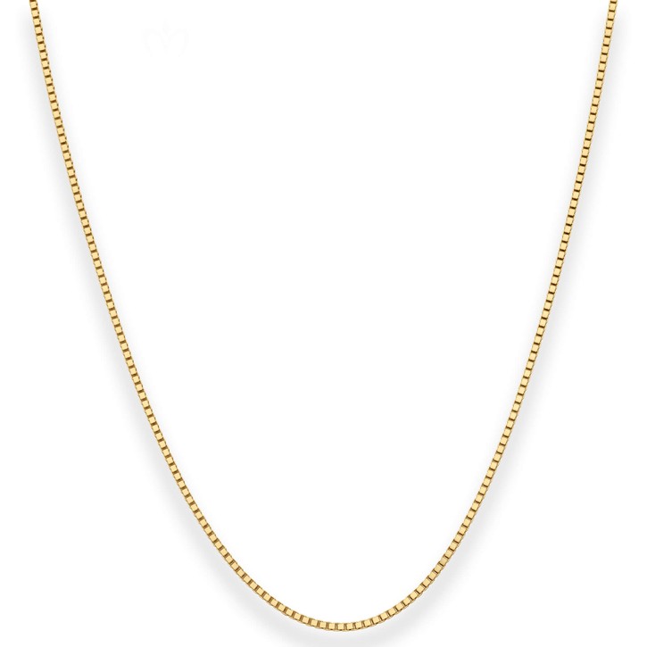 1.2mm Veneziakette aus 375 Gelbgold 45cm
