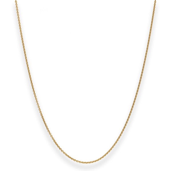 1.3mm Rund-Ankerkette aus 585 Gelbgold 50cm