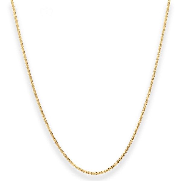 1.4mm Criss-cross-Kette aus 585 Gelbgold 45cm