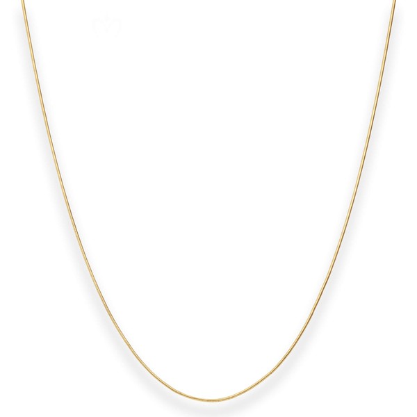 0.8mm Schlangenkette aus 585 Gelbgold 42cm