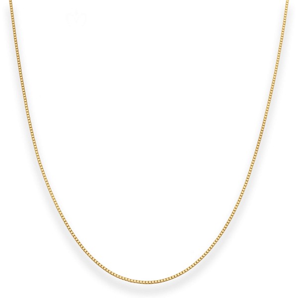 0.8mm Veneziakette aus 585 Gelbgold 42cm