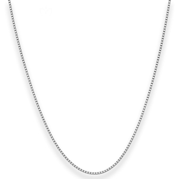 1.2mm Veneziakette aus 333 Weißgold 60cm