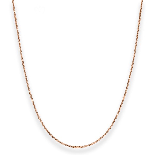 1.7mm Ankerkette diamantiert aus 585 Rotgold 45cm