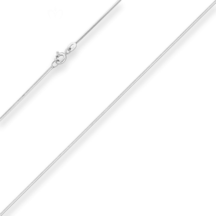 0.9mm Schlangenkette diamantiert aus 925 Silber 45cm